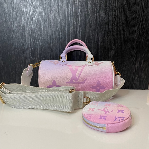 Louis Vuitton / Sunrise Pastel Monogram Coated Canvas Papillon BB Gold Hardware - Picture 1 of 9